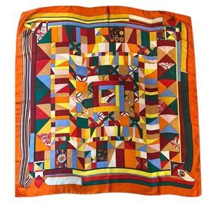 Colorful Geometric Scarf feels like silk